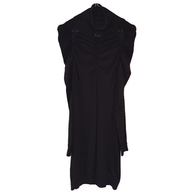 Pre-owned Pinko Mini Dress In Black