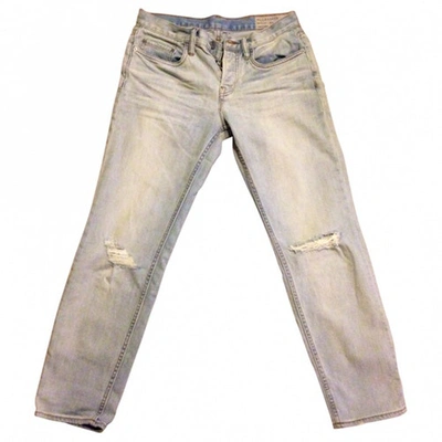 Pre-owned Allsaints Blue Cotton - Elasthane Jeans