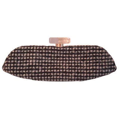 Pre-owned Chanel Tweed Clutch Bag In Other