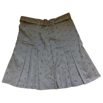 Pre-owned Burberry Skirt In Green