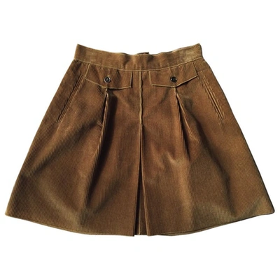 Pre-owned Dolce & Gabbana Mid-length Skirt In Camel