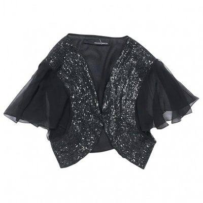 Pre-owned Amanda Wakeley Silk Jacket In Black