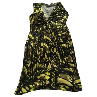 Pre-owned Mcq By Alexander Mcqueen Mini Dress In Green