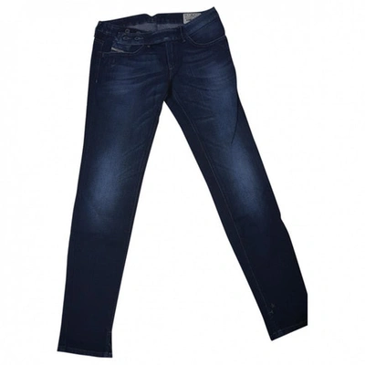 Pre-owned Diesel Blue Cotton - Elasthane Jeans