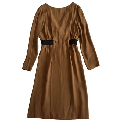 Pre-owned Trussardi Dress In Brown