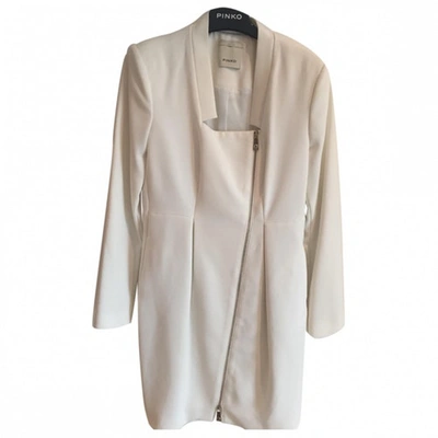 Pre-owned Pinko White Trench Coat