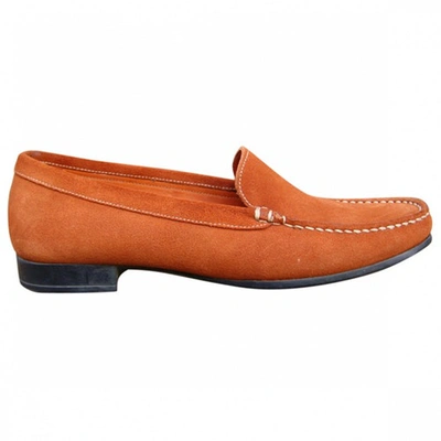 Pre-owned Paraboot Loafers In Orange
