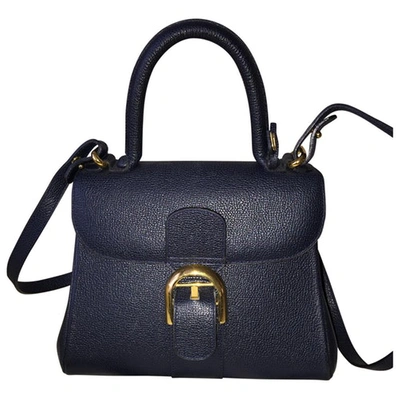 Pre-owned Delvaux Le Brillant Black Leather Handbag