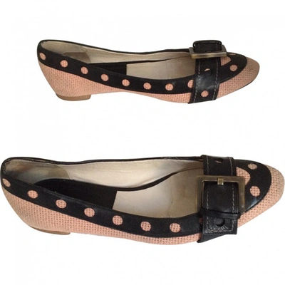 Pre-owned Givenchy Fabric Ballet Flats In Pink