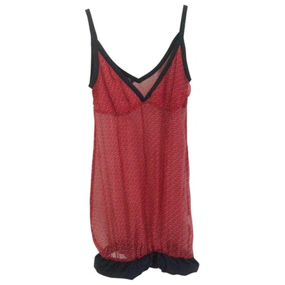 Pre-owned Patrizia Pepe Strappy Top In Red