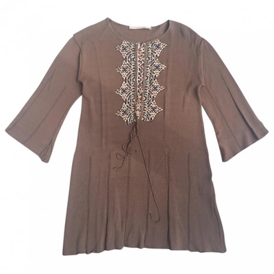 Pre-owned Roberto Cavalli Tunic In Brown
