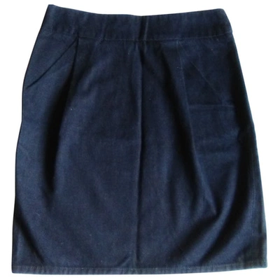 Pre-owned Marc By Marc Jacobs Mini Skirt In Navy