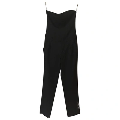 Pre-owned Theory Wool Jumpsuit In Black