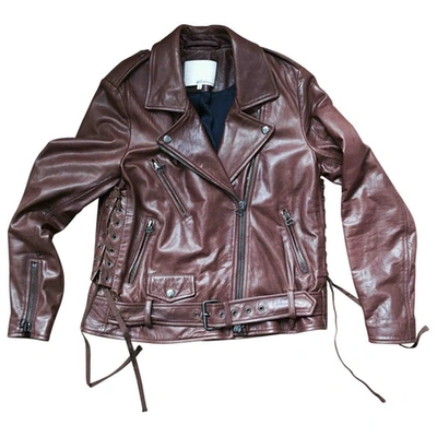 Pre-owned 3.1 Phillip Lim / フィリップ リム Leather Jacket In Brown