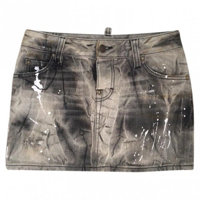 Pre-owned Dsquared2 Mini Skirt In Grey