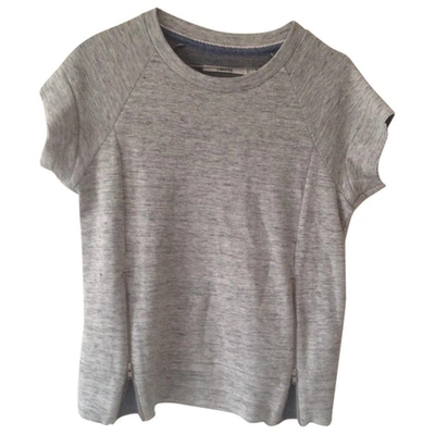 Pre-owned J Brand Linen Top In Grey