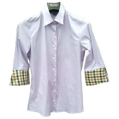 Pre-owned Aquascutum Shirt In Purple