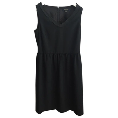 Pre-owned Brooks Brothers Mid-length Wool Dress In Black