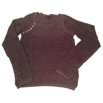 Pre-owned Maje Sweater In Metallic