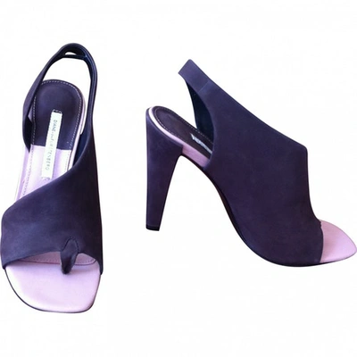 Pre-owned Diane Von Furstenberg Sandal In Purple