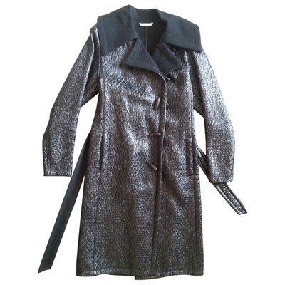 Pre-owned Max Mara Wool Coat In Black