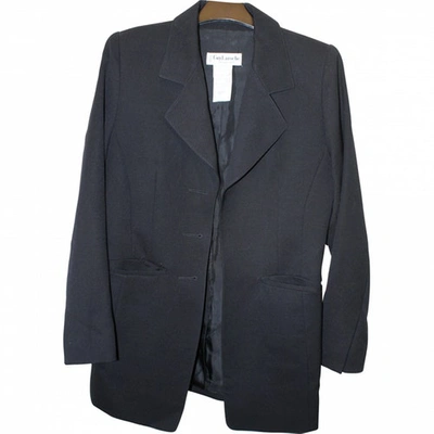 Pre-owned Guy Laroche Wool Jacket In Black