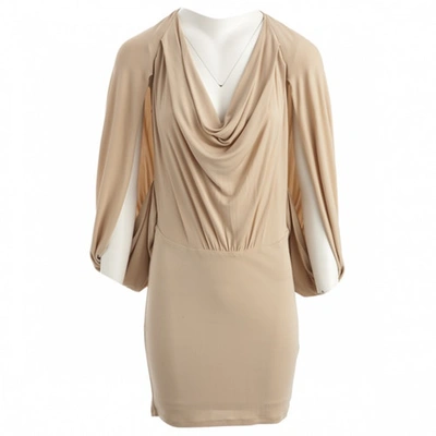 Pre-owned Haute Hippie Mid-length Dress In Beige