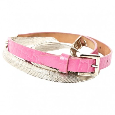 Pre-owned Dolce Vita Belt In Pink