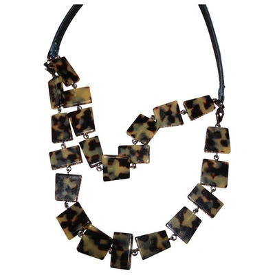 Pre-owned Max Mara Necklace In Brown