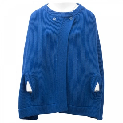 Pre-owned Richard Nicoll Wool Cape In Blue