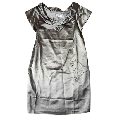 Pre-owned Moschino Mid-length Wool Dress In Grey