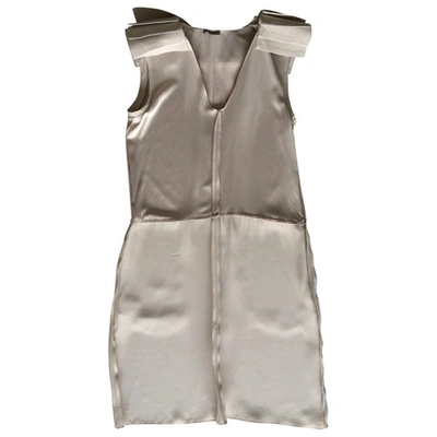 Pre-owned Bottega Veneta Mid-length Dress In Beige