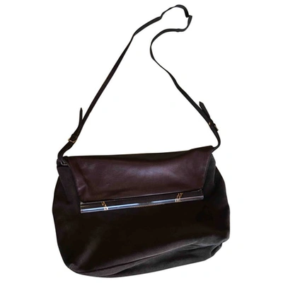 Pre-owned L'autre Chose Leather Handbag In Brown