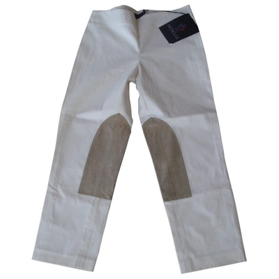 Pre-owned Moncler Short Trousers In Ecru