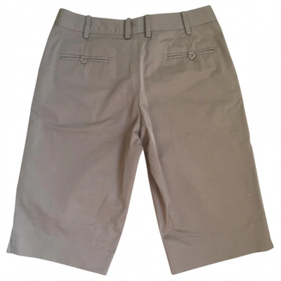 Pre-owned Dkny Beige Cotton - Elasthane Shorts