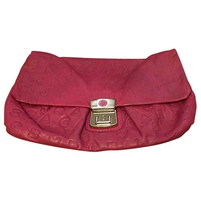 Pre-owned Marc Jacobs Leather Pochette In Pink