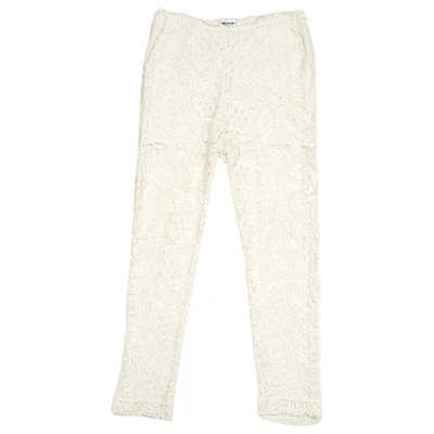 Pre-owned American Retro Straight Pants In White