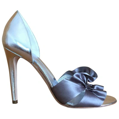 Pre-owned Sergio Rossi Leather Pumps In Metallic