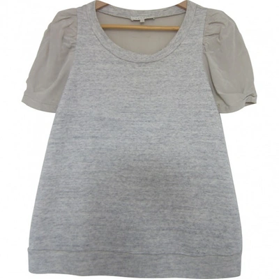 Pre-owned Sandro Grey Cotton Top