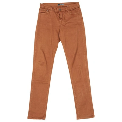 Pre-owned The Kooples Straight Jeans In Brown