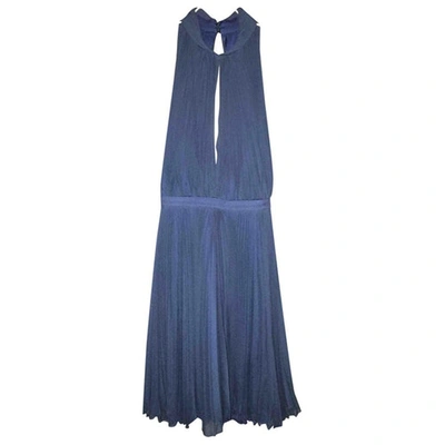 Pre-owned Jenny Packham Silk Mid-length Dress In Blue