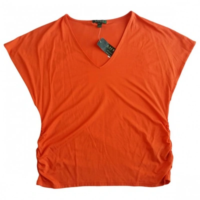 Pre-owned Lauren Ralph Lauren Vest In Orange