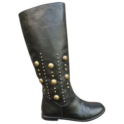 Pre-owned Tatoosh Leather Boots In Black