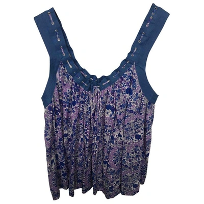 Pre-owned Maje Strappy Top In Purple