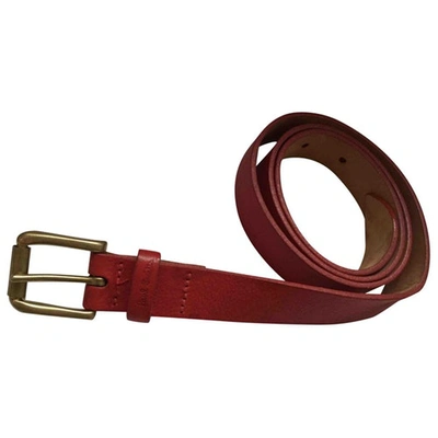 Pre-owned Paul Smith Leather Belt In Red
