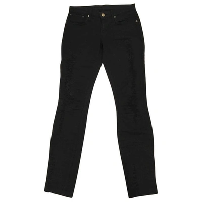 Pre-owned Helmut Lang Black Cotton - Elasthane Jeans