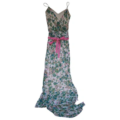 Pre-owned Diane Von Furstenberg Silk Maxi Dress In Multicolour