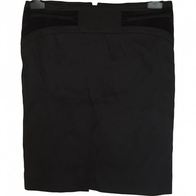 Pre-owned Gucci Black Silk Skirt