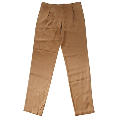 Pre-owned Roseanna Pants In Camel