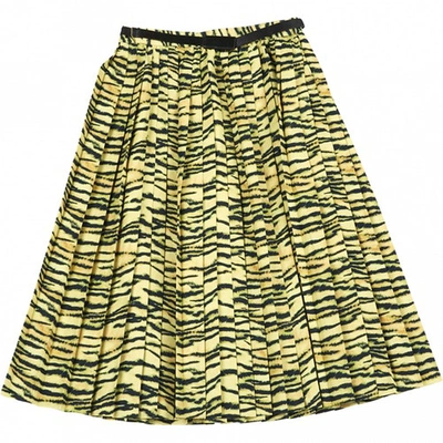 Pre-owned Toga Mid-length Skirt In Yellow
